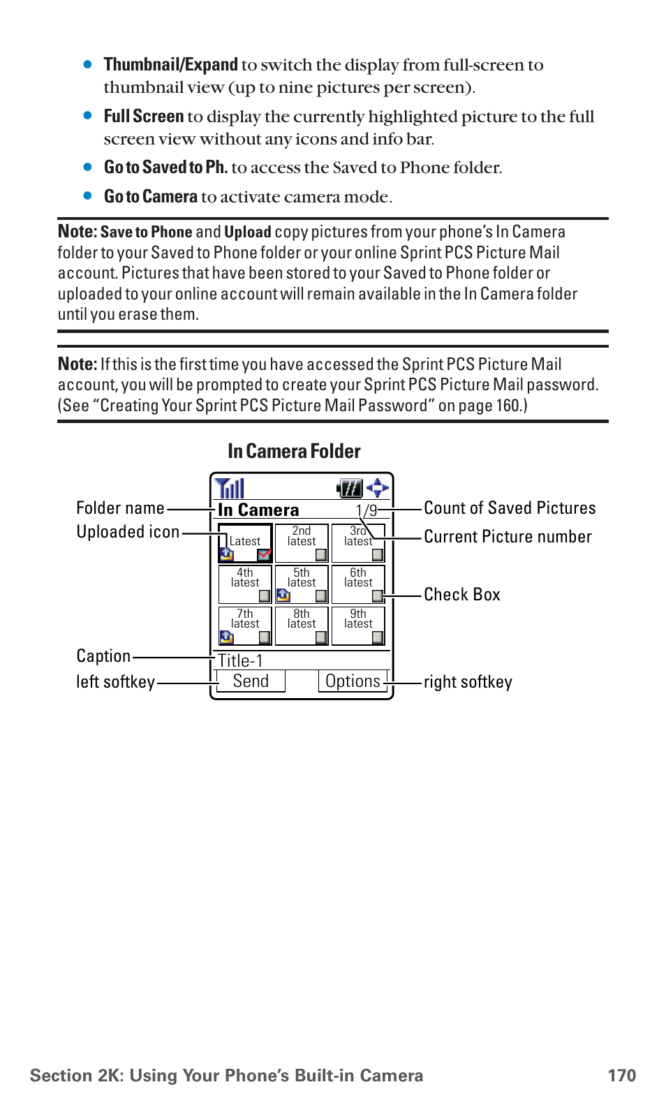 Send options in camera, Title-1 | Sanyo SCP-7400 User Manual | Page 183 / 293