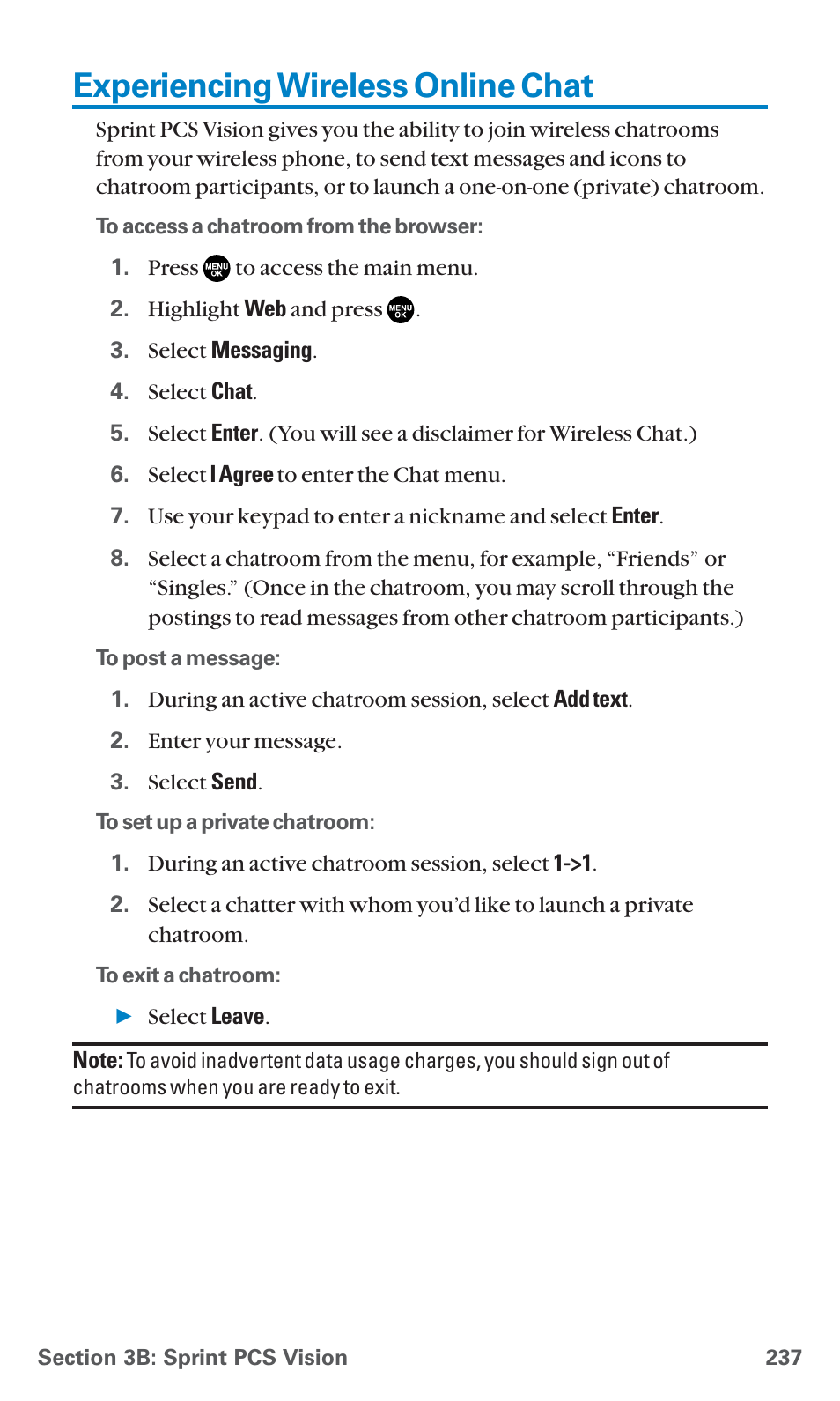 Experiencing wireless online chat | Sanyo SCP-7400 User Manual | Page 250 / 293