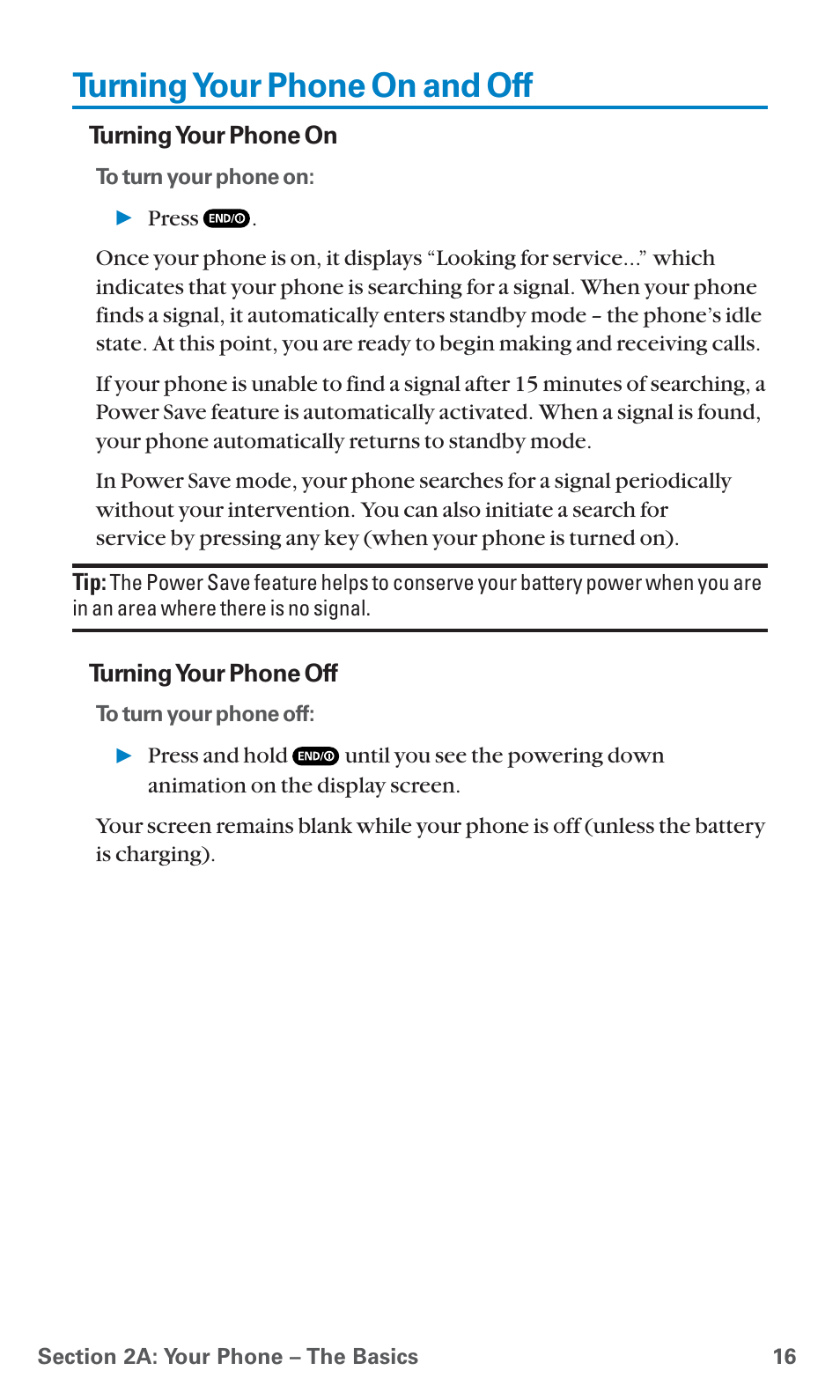 Turning your phone on and off | Sanyo SCP-7400 User Manual | Page 29 / 293