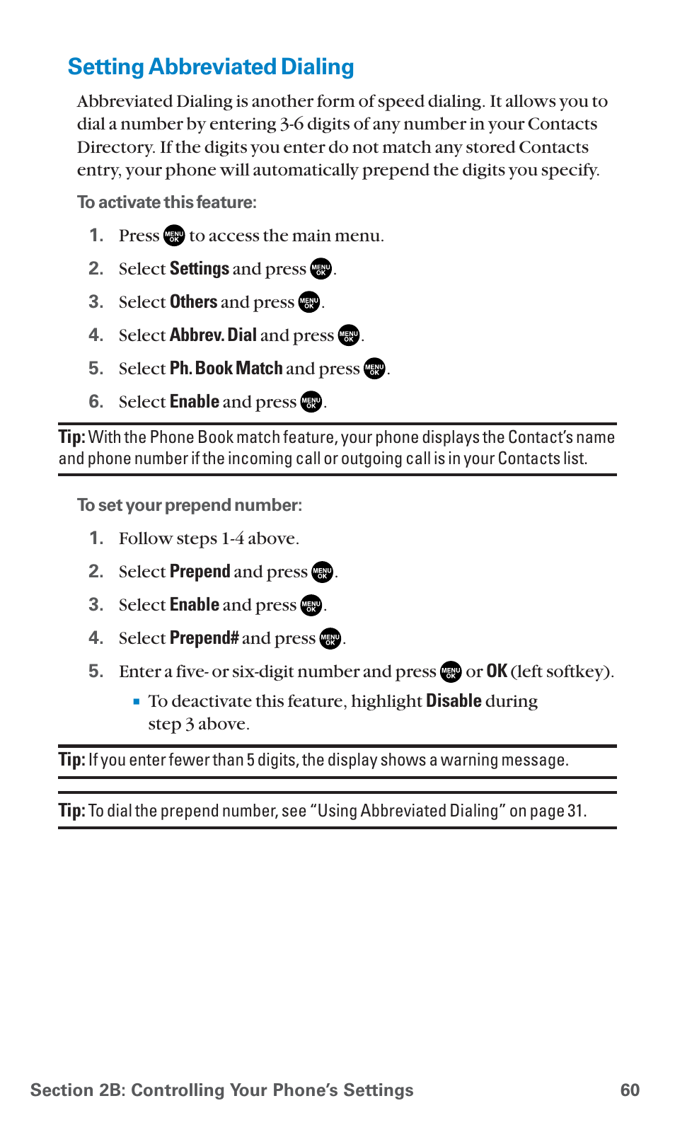 Setting abbreviated dialing | Sanyo SCP-7400 User Manual | Page 73 / 293