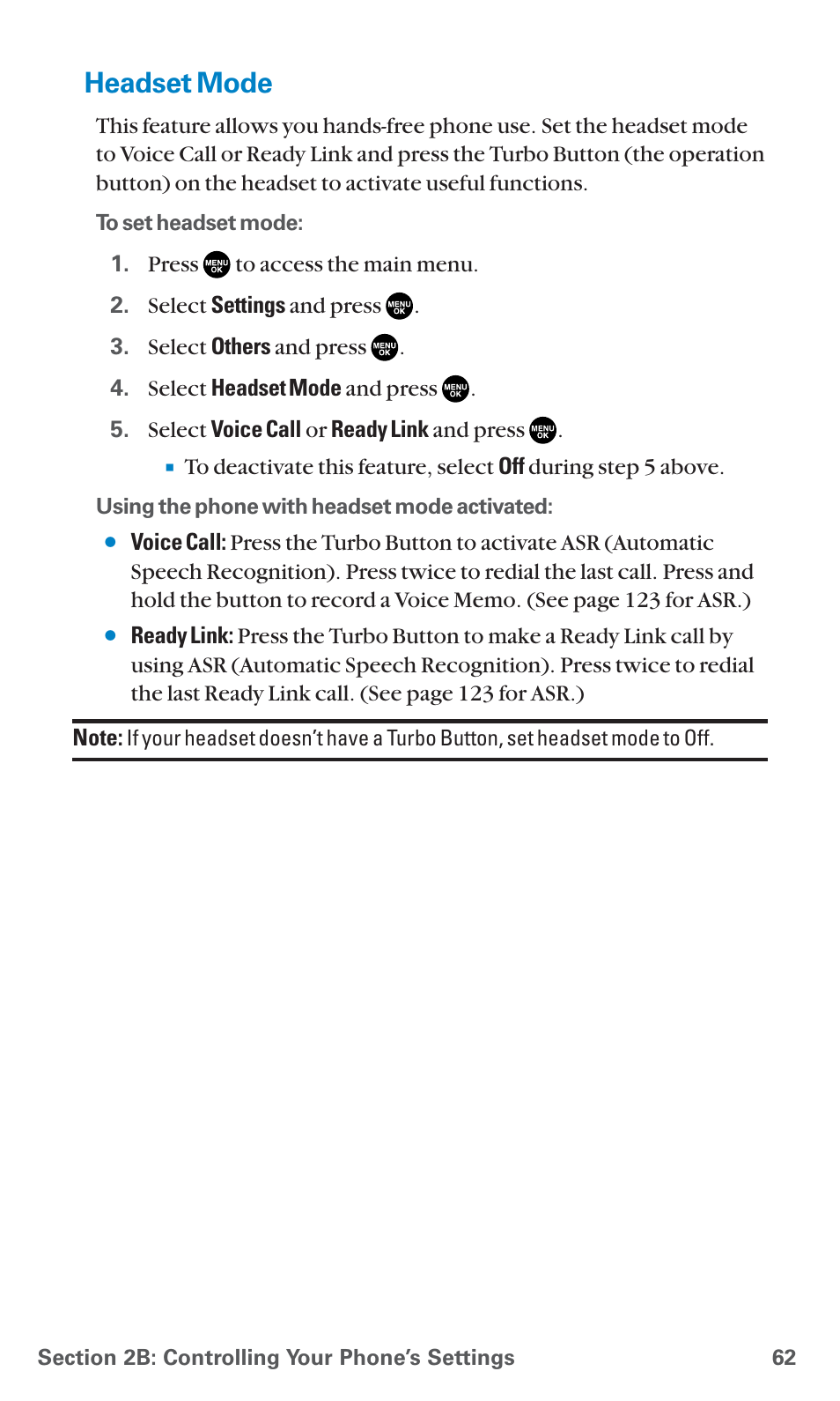 Headset mode | Sanyo SCP-7400 User Manual | Page 75 / 293