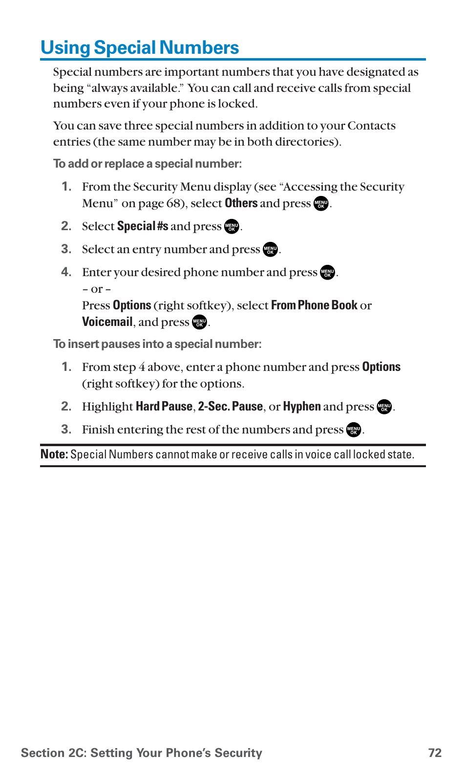 Using special numbers | Sanyo SCP-7400 User Manual | Page 85 / 293