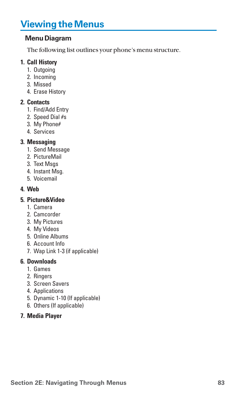 Viewing the menus | Sanyo SCP-7400 User Manual | Page 96 / 293