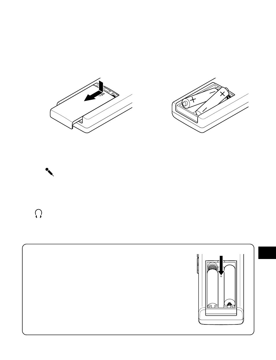 Einlegen der batterien, Anschlüsse | Sanyo ICR-B34 User Manual | Page 17 / 96
