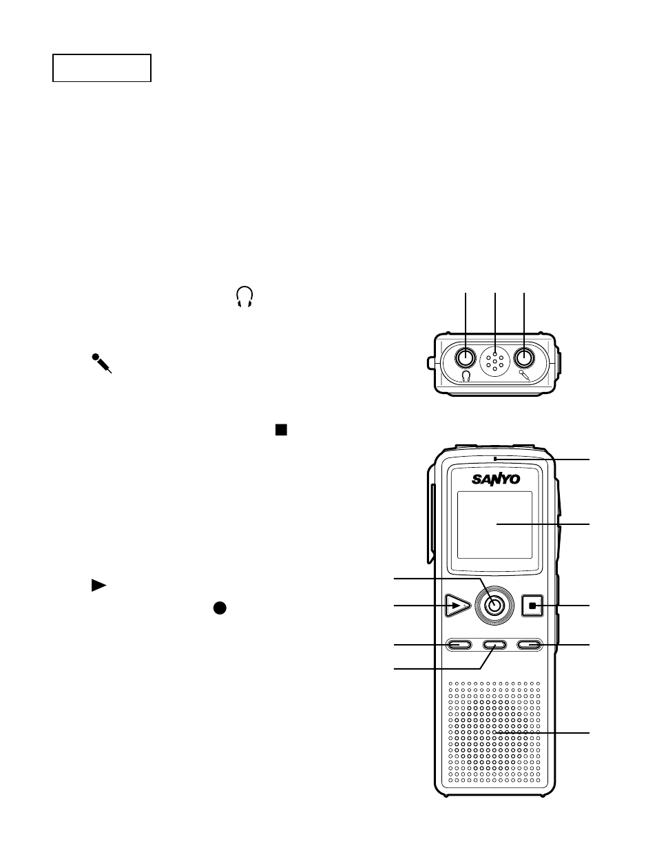 Precautions, Controls | Sanyo ICR-B34 User Manual | Page 2 / 96