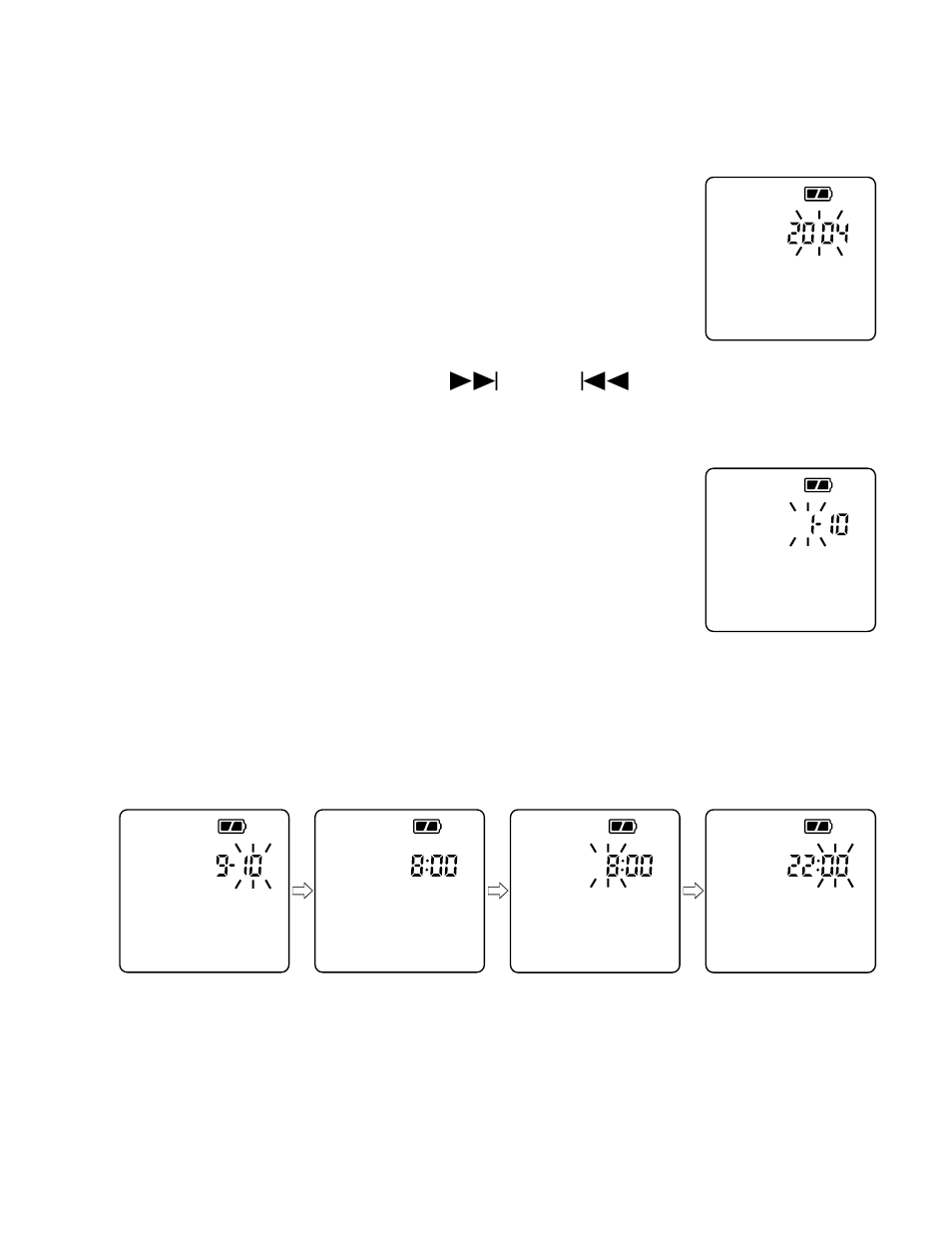 Year, Mm/dd, 12 hour time time | Sanyo ICR-B34 User Manual | Page 22 / 96