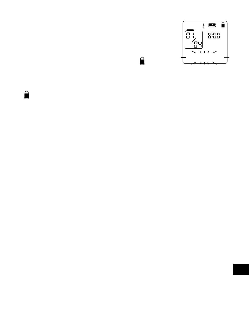 Locked | Sanyo ICR-B34 User Manual | Page 59 / 96