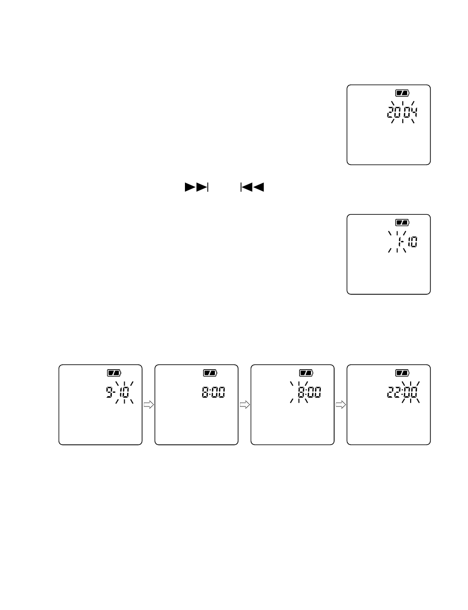 Year, Mm/dd, 12 hour time time | Sanyo ICR-B34 User Manual | Page 62 / 96