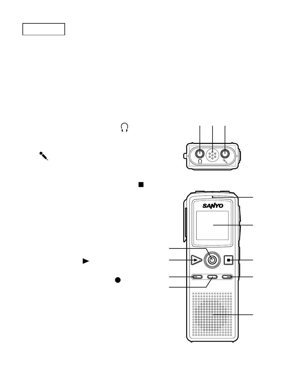 Precauzioni, Controlli | Sanyo ICR-B34 User Manual | Page 68 / 96