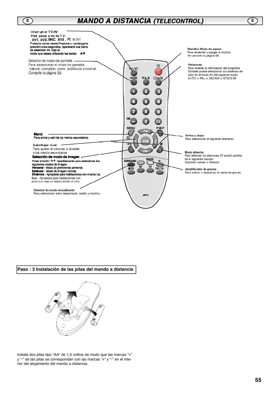 Sanyo CE42SRE1 User Manual | Page 55 / 64