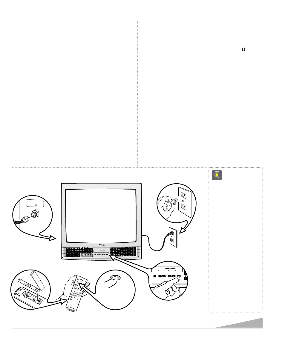 Features, Basic setup, Specifications | Quicktips, Trilingual on-screen menu, Automatic channel search, Auto shut off, Closed-captioning/quikcap, Digital picture controls with on-screen display, Mts stereo/dbx | Sanyo DS19500 User Manual | Page 3 / 56