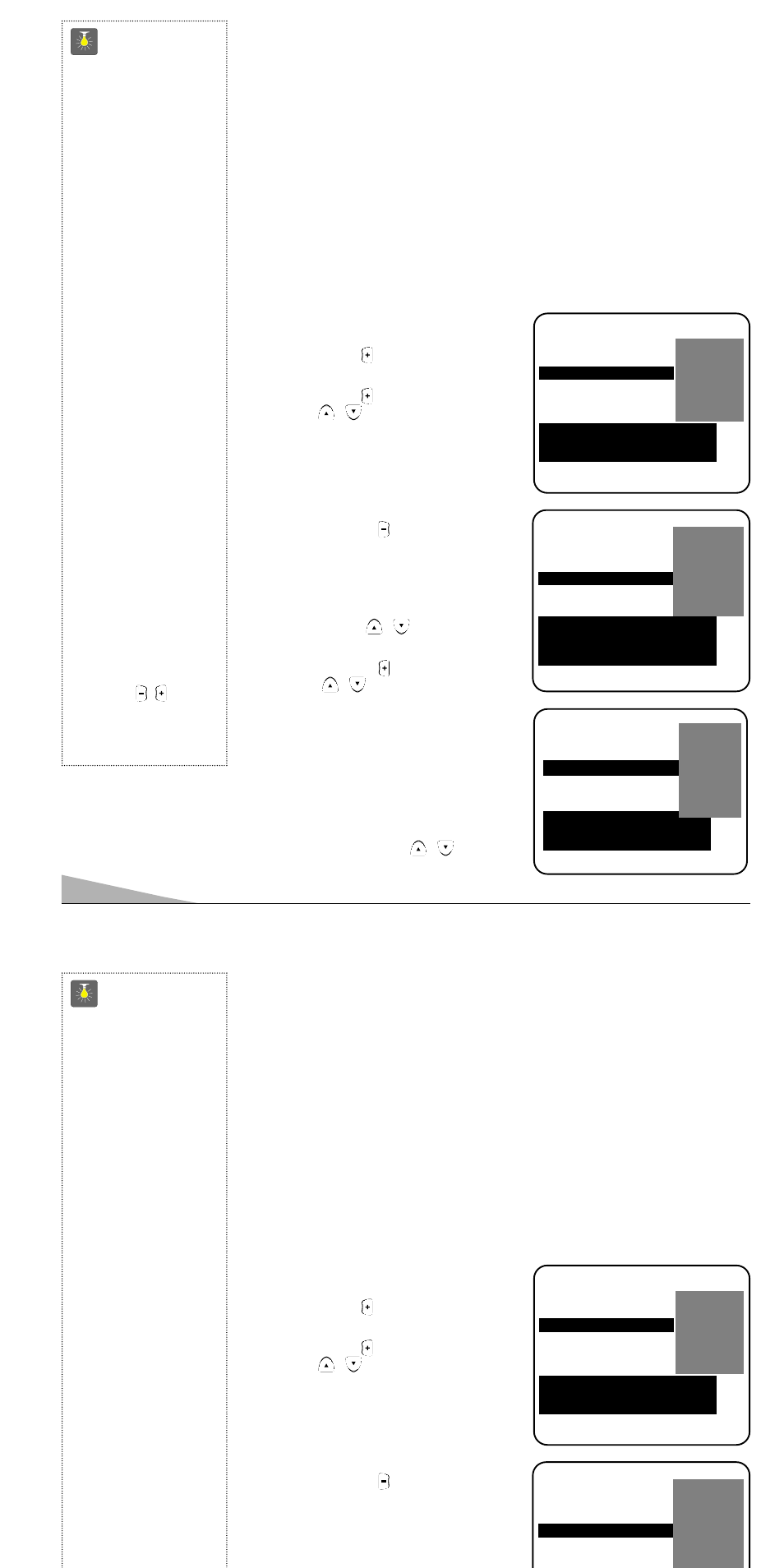 Operacion de guía-v, Consejos rápidos | Sanyo AVM-1341S User Manual | Page 42 / 48