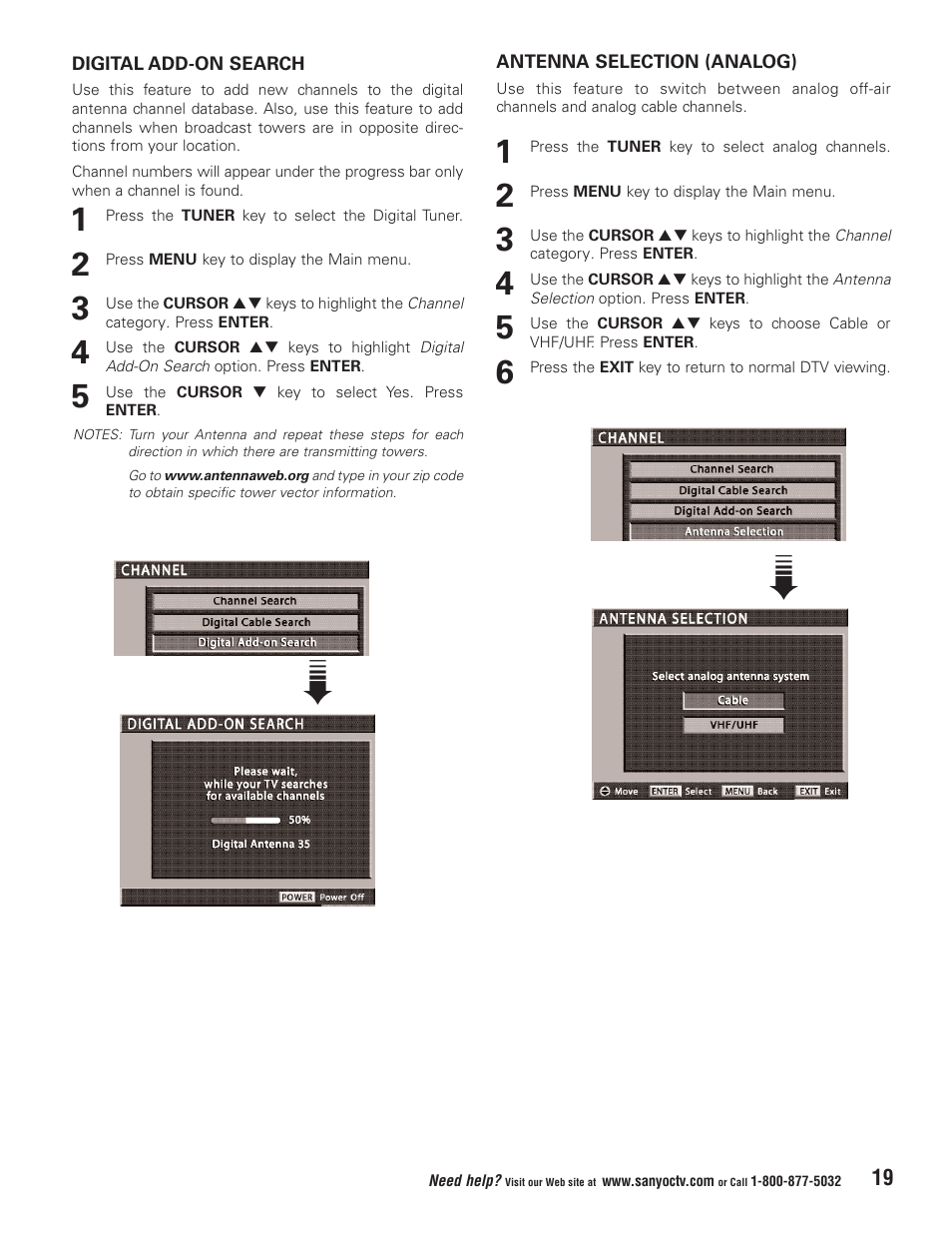 Sanyo HT32744 User Manual | Page 19 / 62