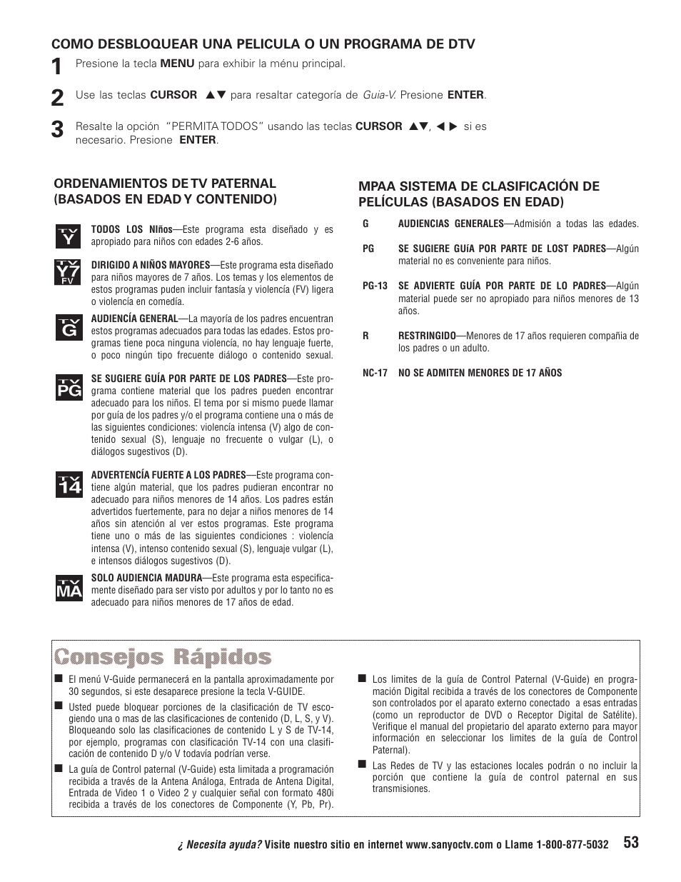 Sanyo HT32744 User Manual | Page 53 / 62