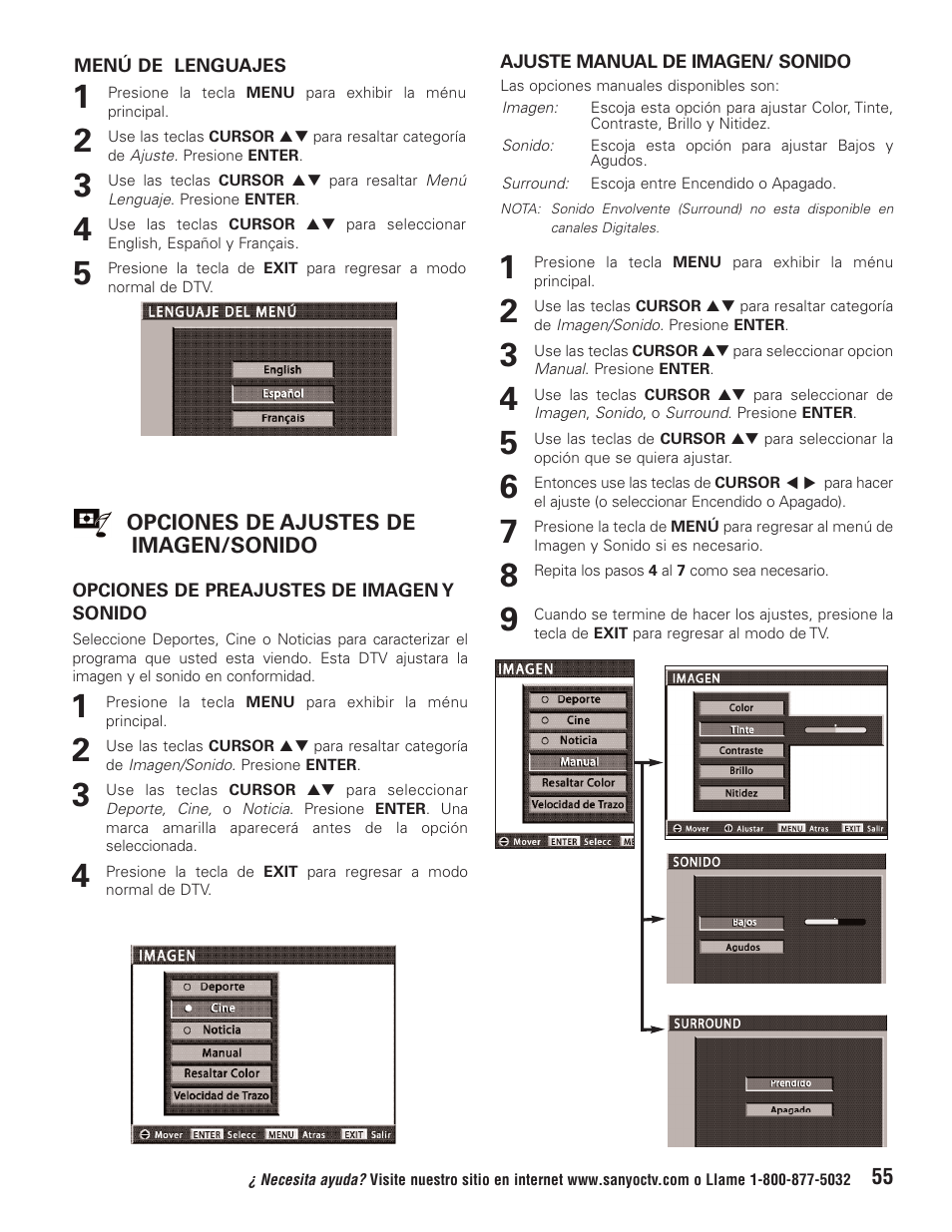 Sanyo HT32744 User Manual | Page 55 / 62