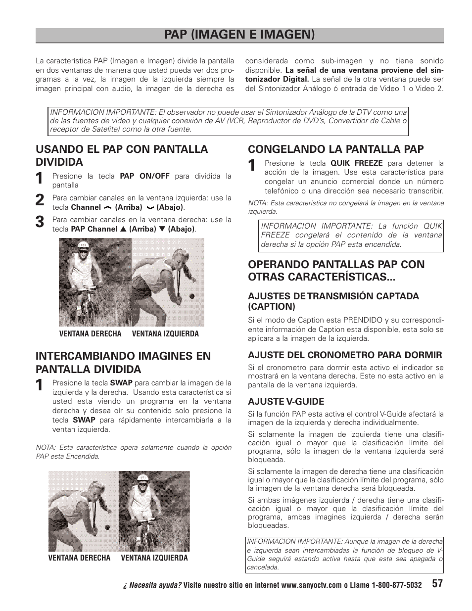 Pap (imagen e imagen) | Sanyo HT32744 User Manual | Page 57 / 62