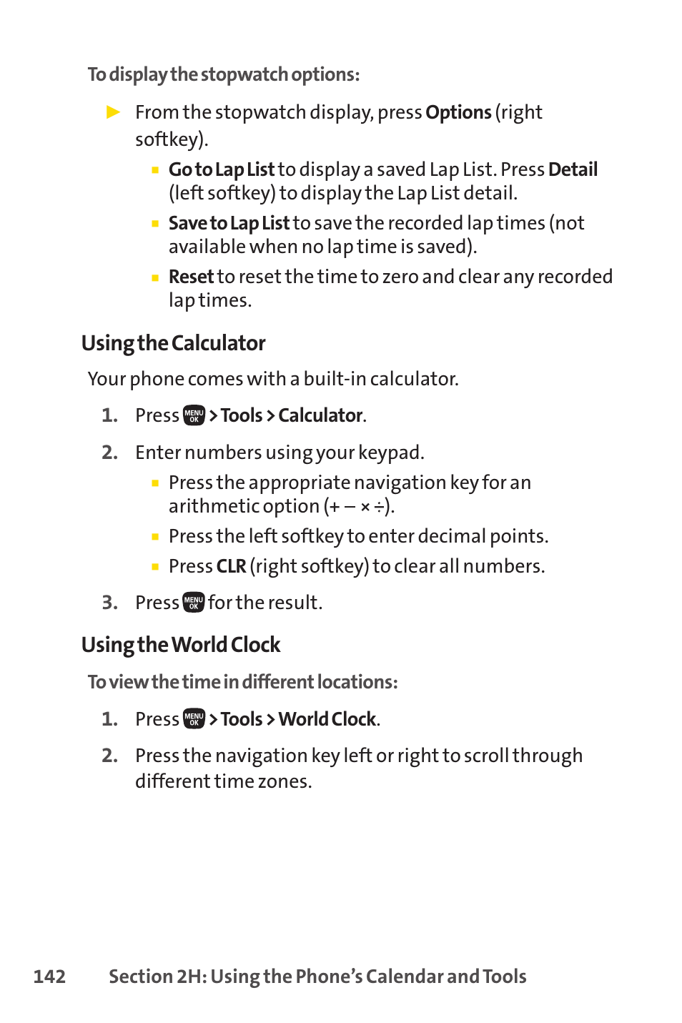 Using the calculator, Using the world clock | Sanyo PRO-200 User Manual | Page 156 / 236