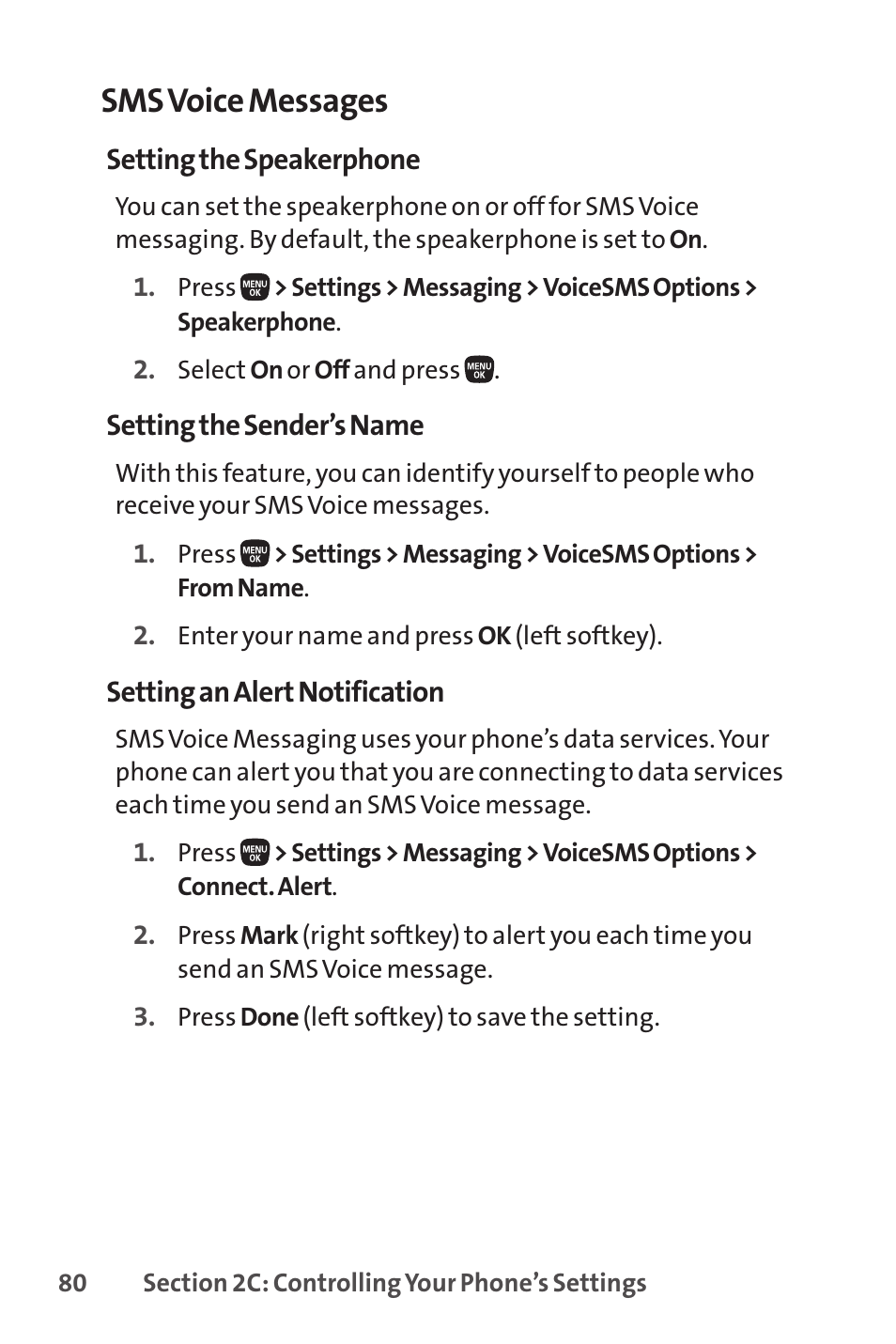 Sms voice messages | Sanyo PRO-200 User Manual | Page 94 / 236