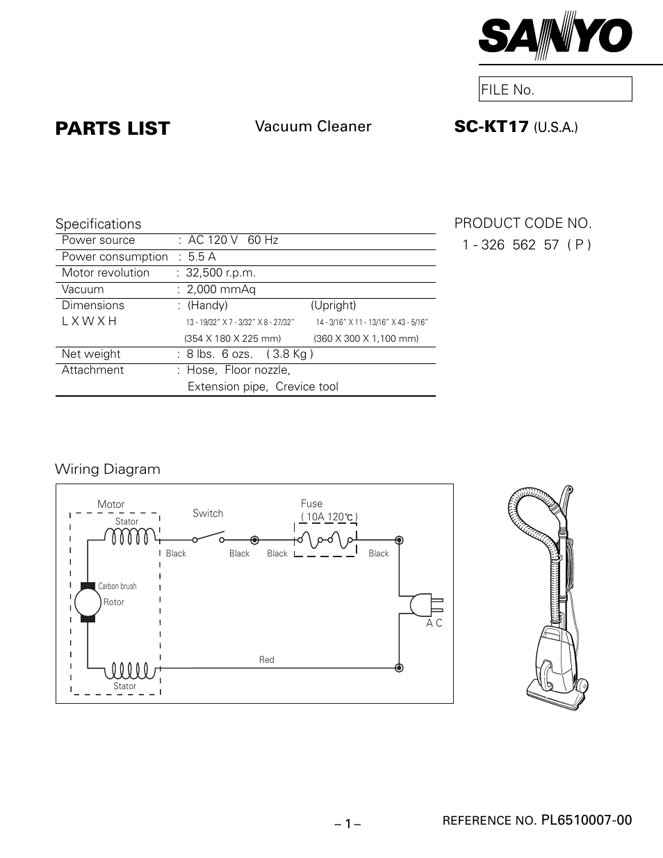 Sanyo SC-KT17 User Manual | 4 pages