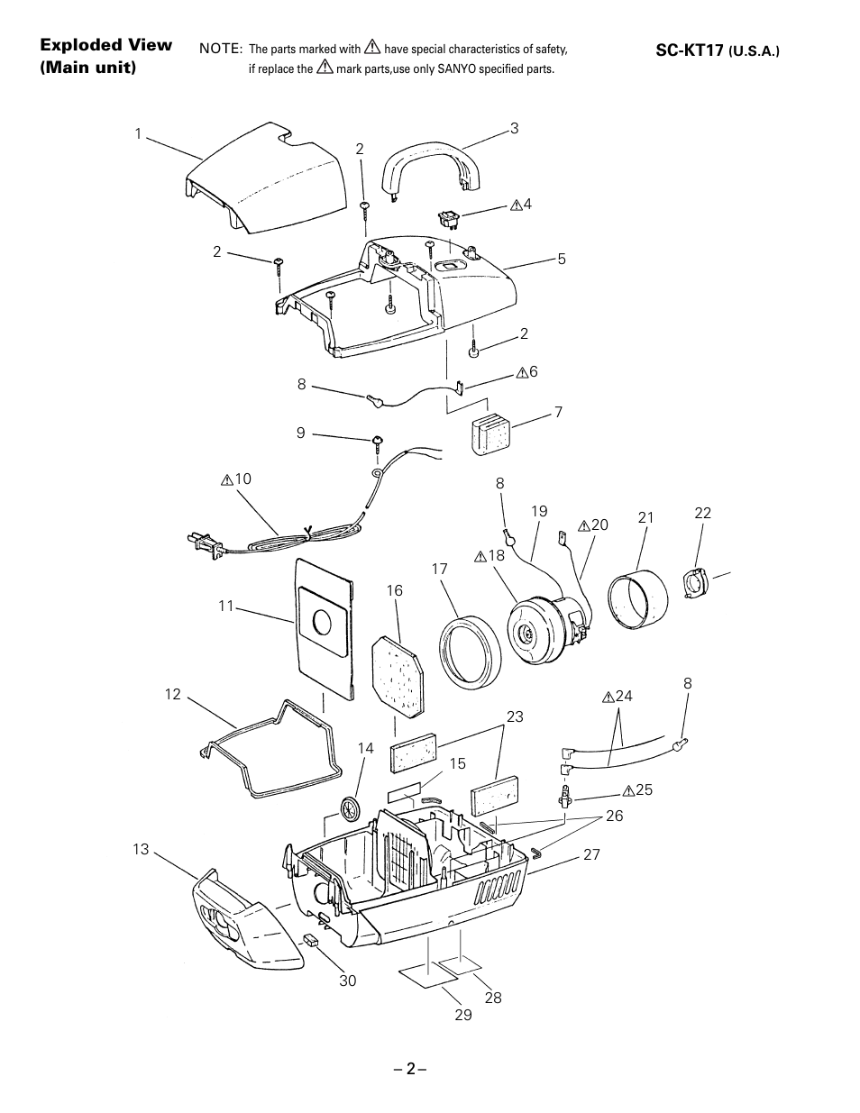 Sanyo SC-KT17 User Manual | Page 2 / 4