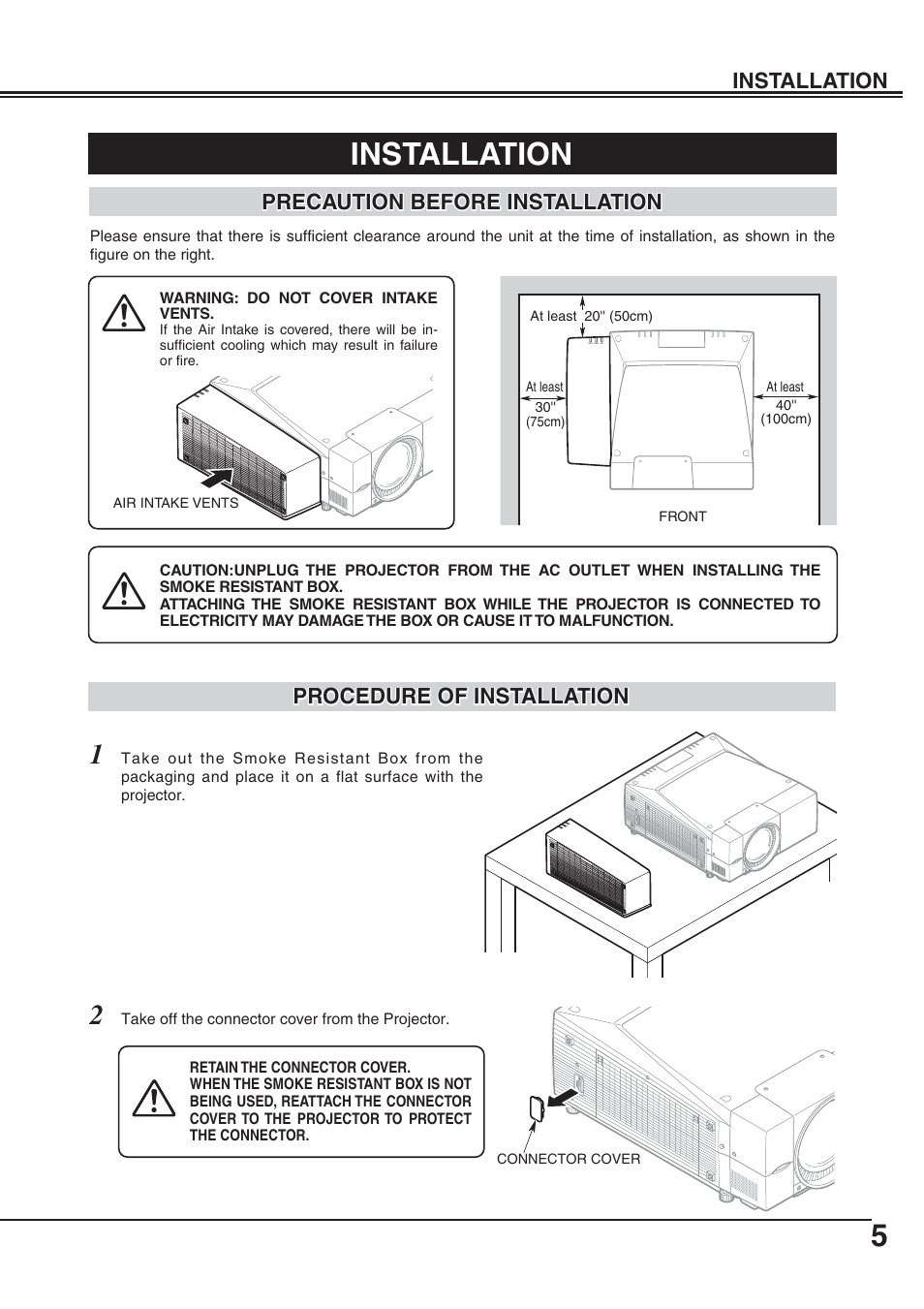 Installation | Sanyo POA-SR-140 User Manual | Page 5 / 12