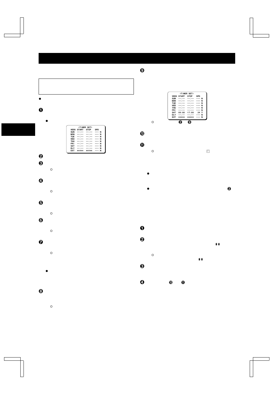 Programme timer recording | Sanyo TLS-9024P User Manual | Page 22 / 39