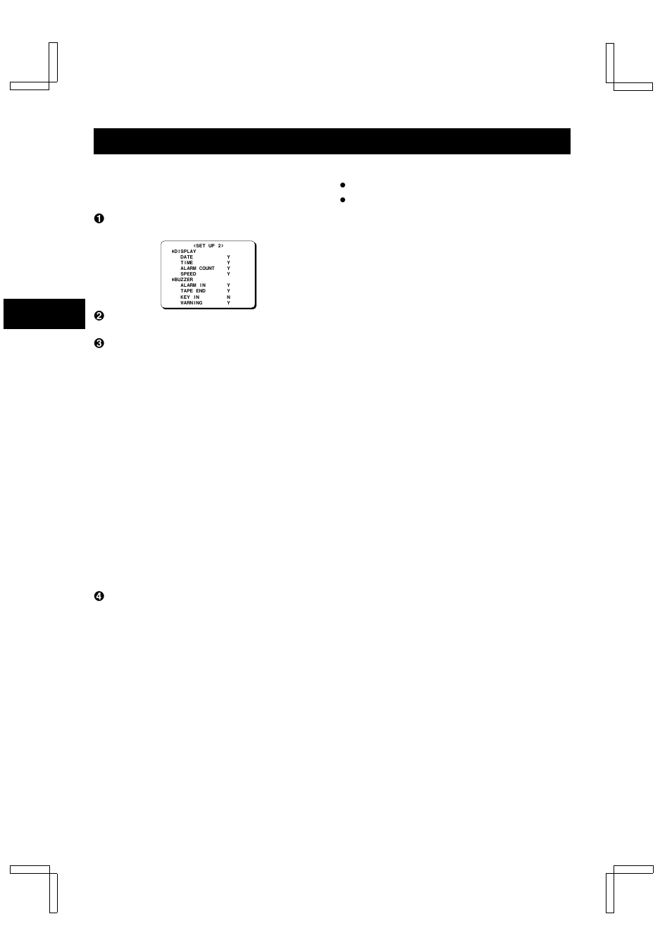 Setting the buzzer | Sanyo TLS-9024P User Manual | Page 30 / 39