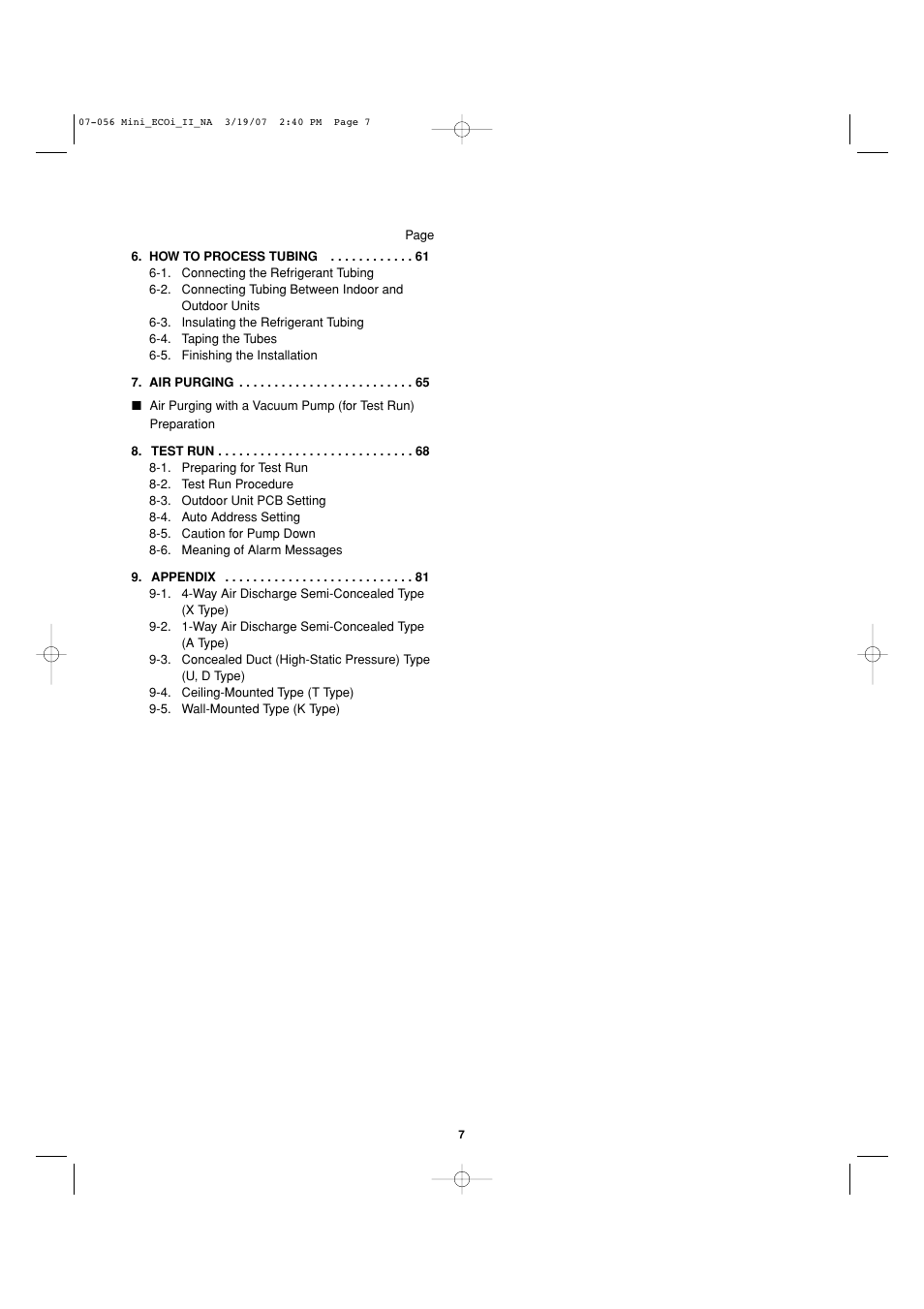 Sanyo AHX0952 User Manual | Page 7 / 90