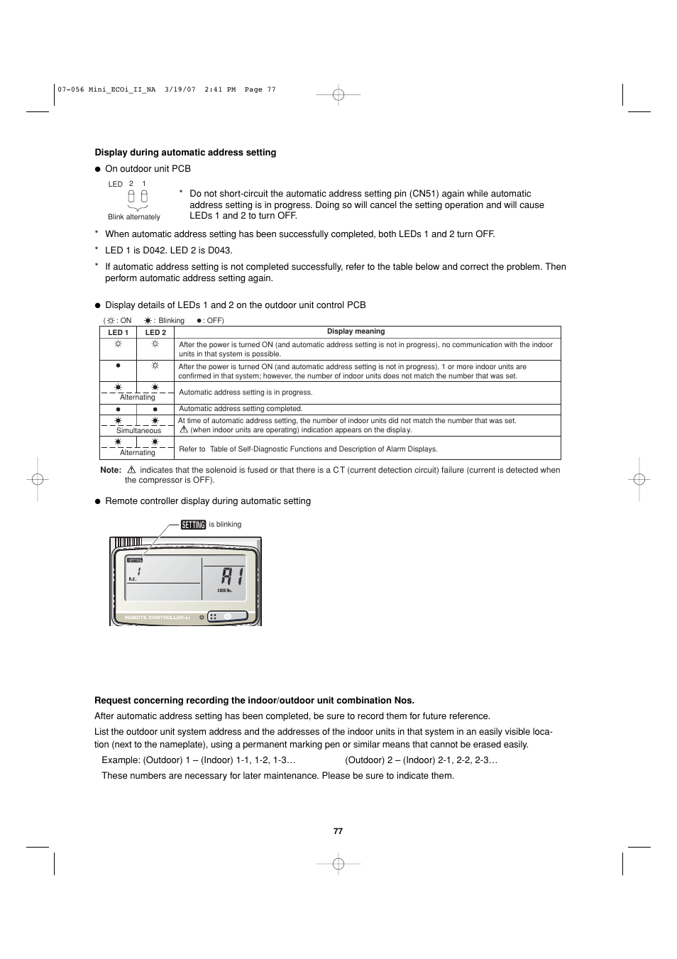 Sanyo AHX0952 User Manual | Page 77 / 90