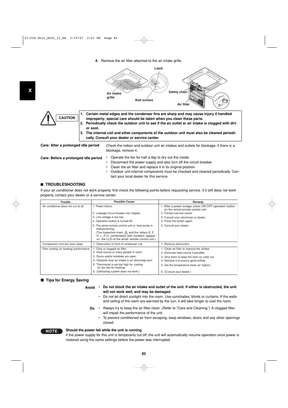 Sanyo AHX0952 User Manual | Page 82 / 90
