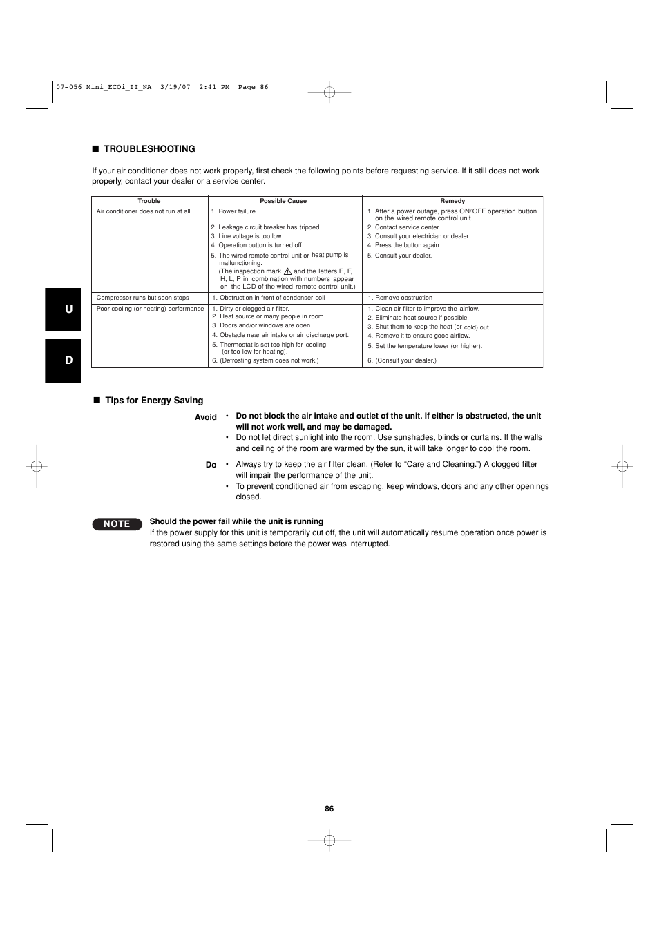 Sanyo AHX0952 User Manual | Page 86 / 90