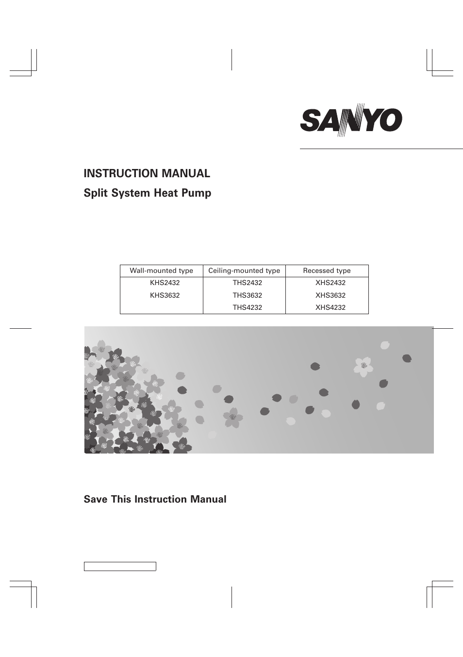 Sanyo KHS2432 User Manual | 25 pages