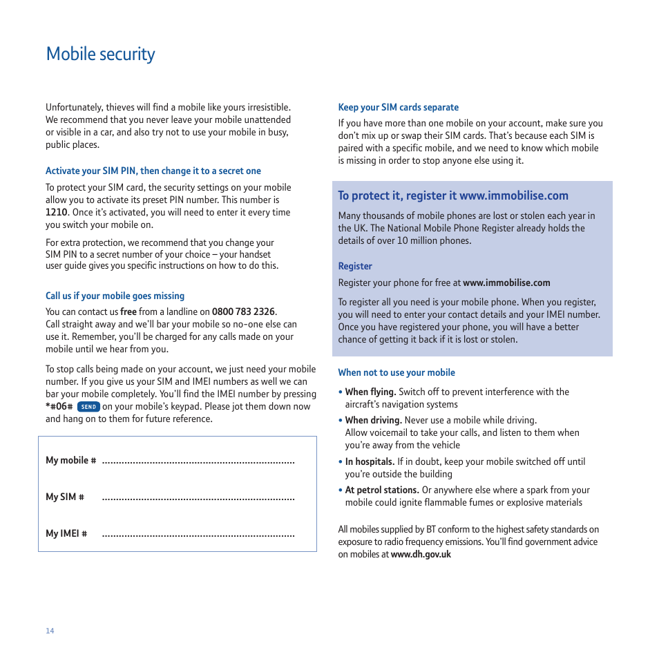 326596_wlbt_post-16.pdf, Mobile security | Sanyo P260 User Manual | Page 18 / 20