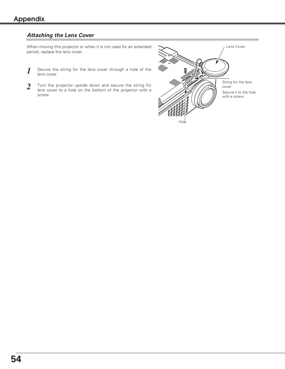 Sanyo PLC-SU50 User Manual | Page 54 / 56