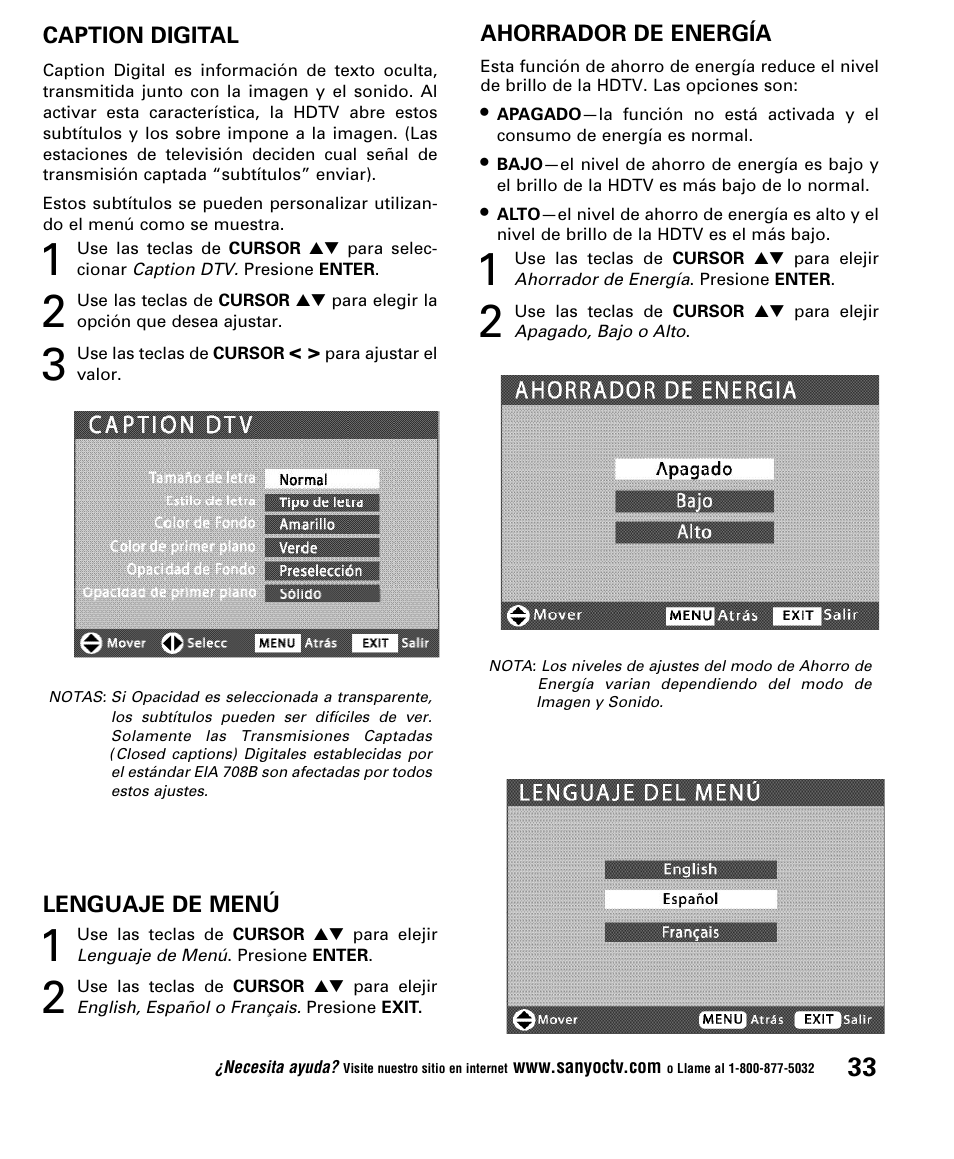 Sanyo DP52848 User Manual | Page 33 / 52