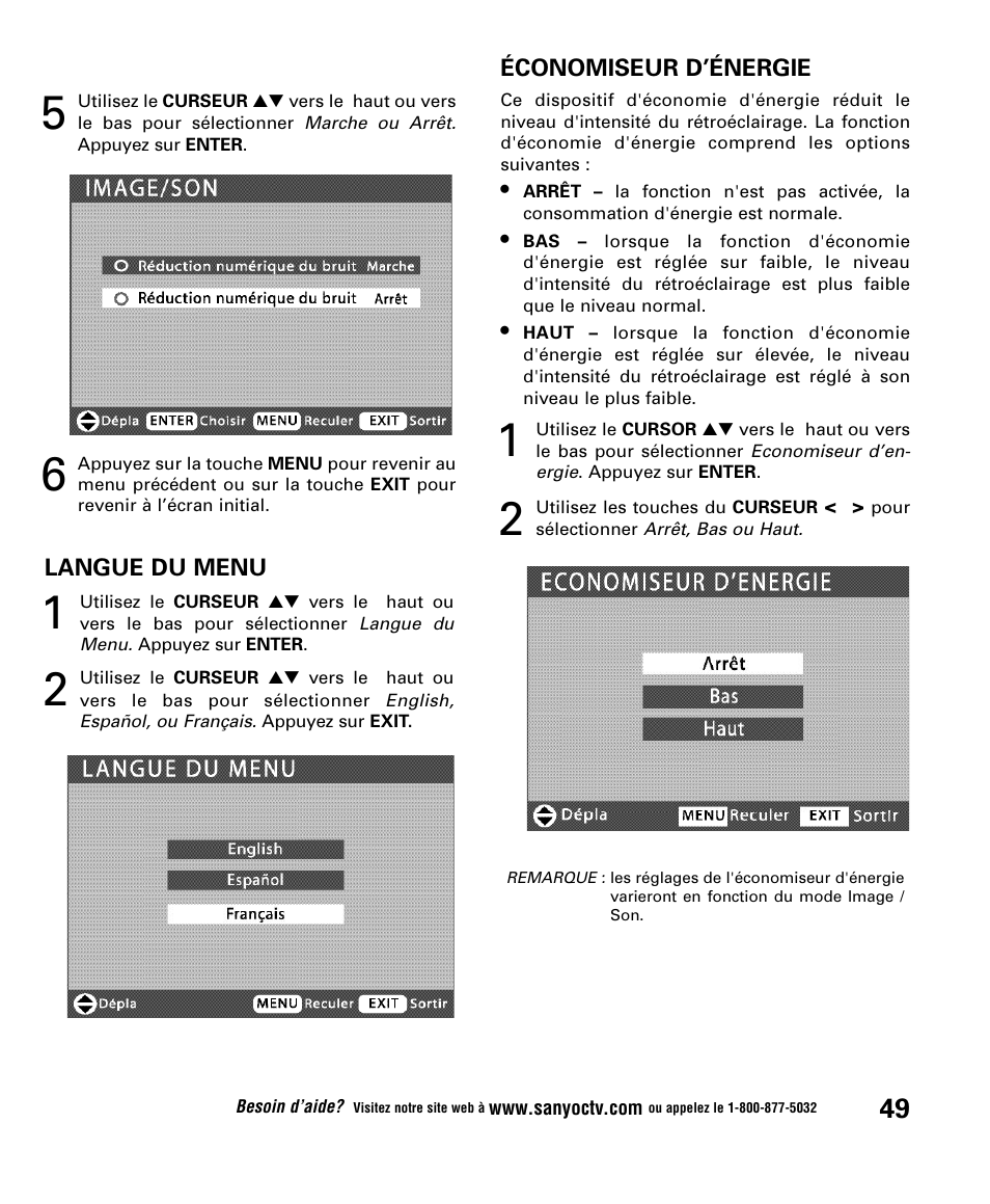 Sanyo DP52848 User Manual | Page 49 / 52
