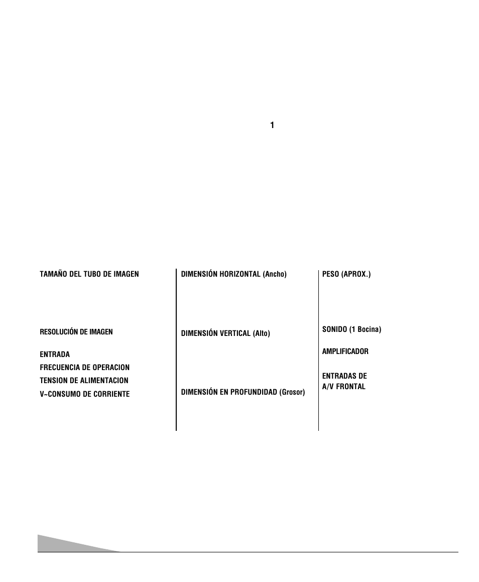 Características, Especificaciones | Sanyo DS13330 User Manual | Page 16 / 40