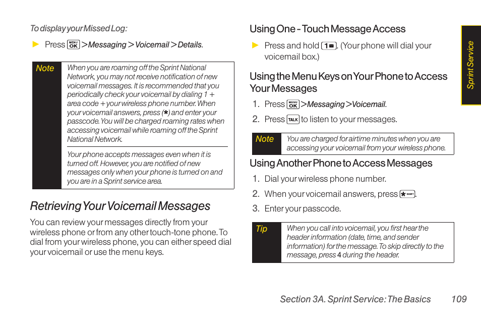Retrieving your voicemail messages | Sanyo Katana LX User Manual | Page 121 / 165