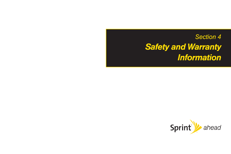 Section 4 safety and warranty information, Section 4: safety and warranty information, 4a. important safety information | Sanyo Katana LX User Manual | Page 147 / 165