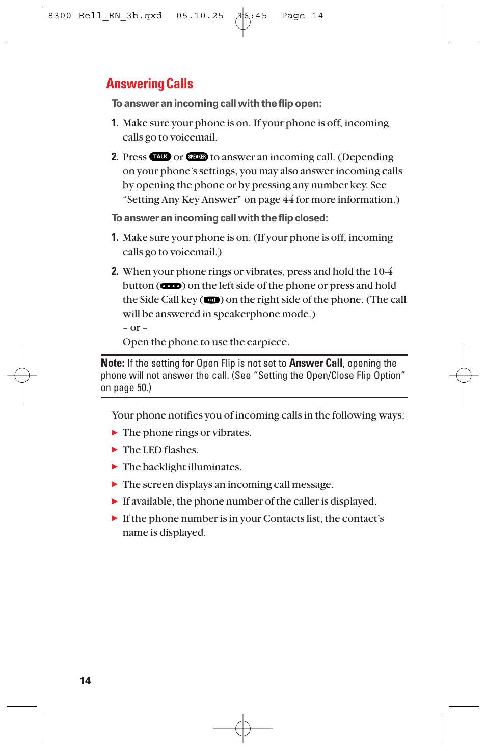 Answering calls | Sanyo scp8300 User Manual | Page 21 / 179