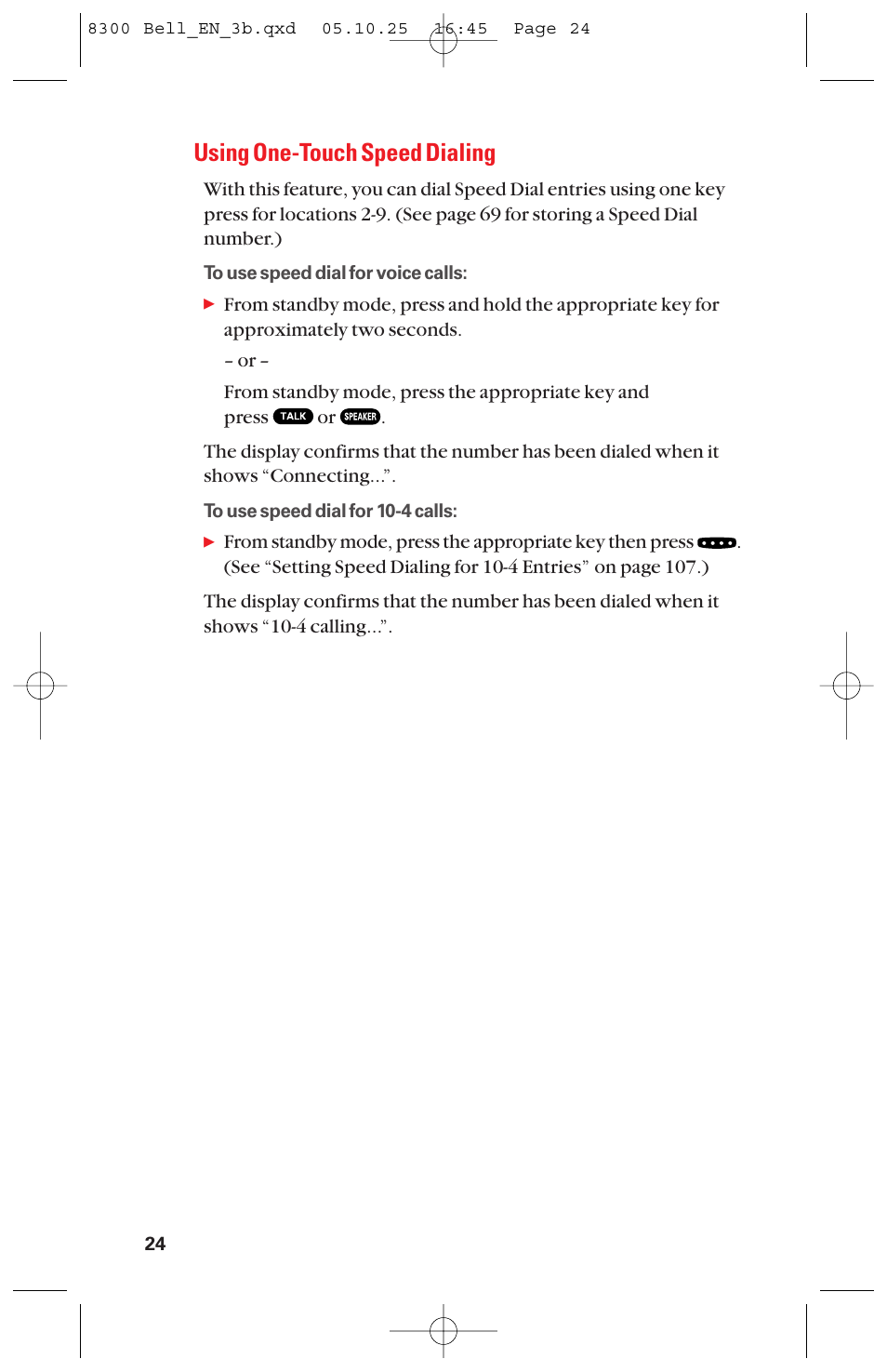 Using one-touch speed dialing | Sanyo scp8300 User Manual | Page 31 / 179