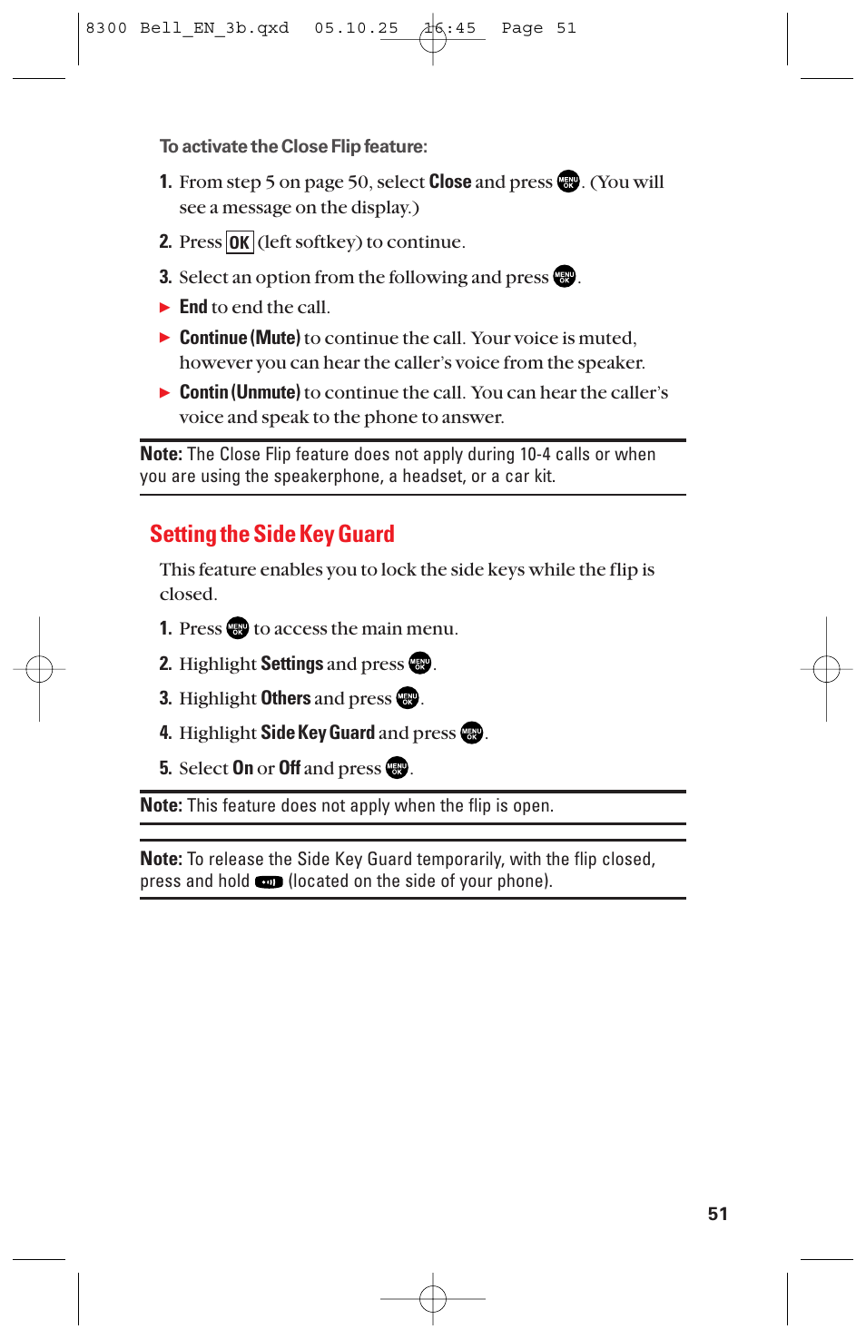 Setting the side key guard | Sanyo scp8300 User Manual | Page 58 / 179