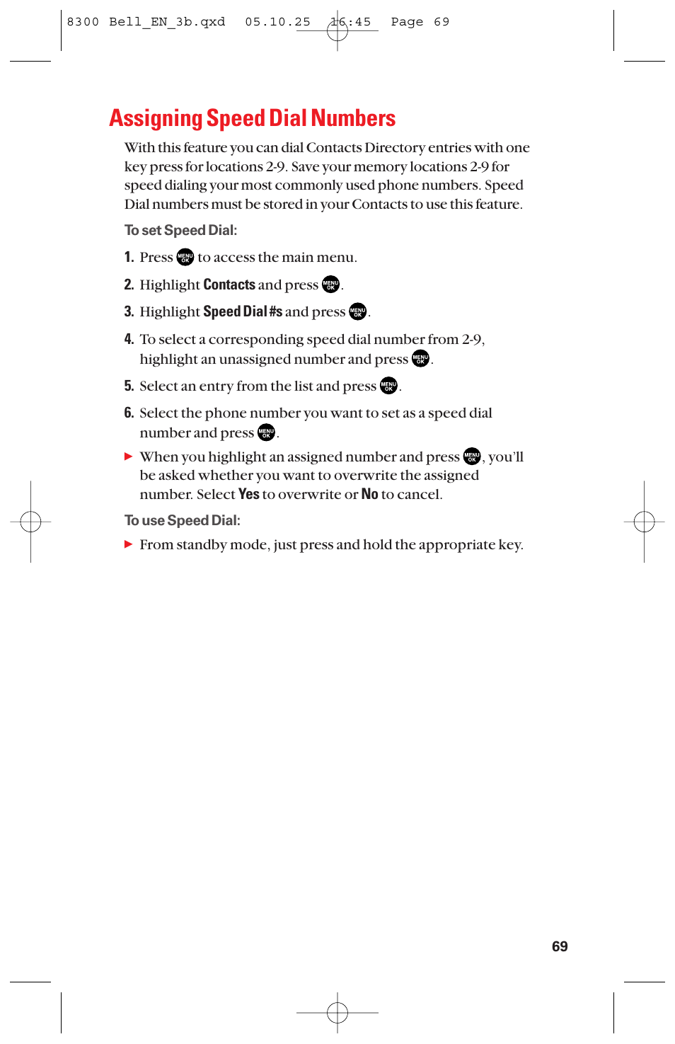 Assigning speed dial numbers | Sanyo scp8300 User Manual | Page 76 / 179