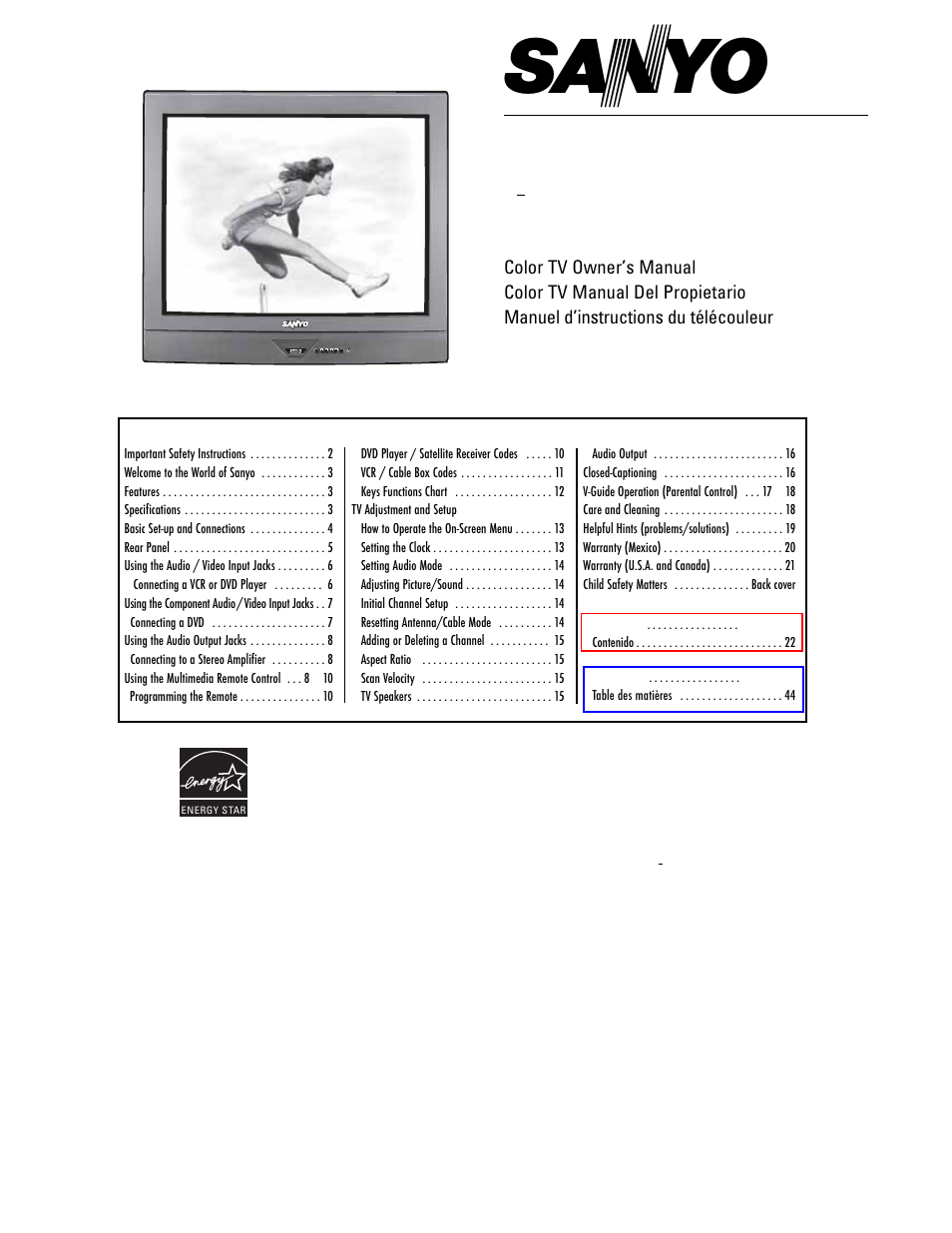 Sanyo DS35224 User Manual | 64 pages