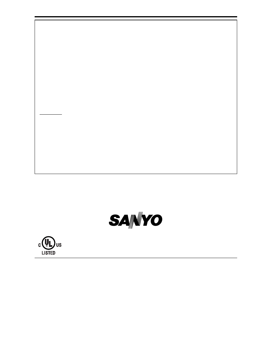 United states and canada warranty | Sanyo DS35224 User Manual | Page 21 / 64