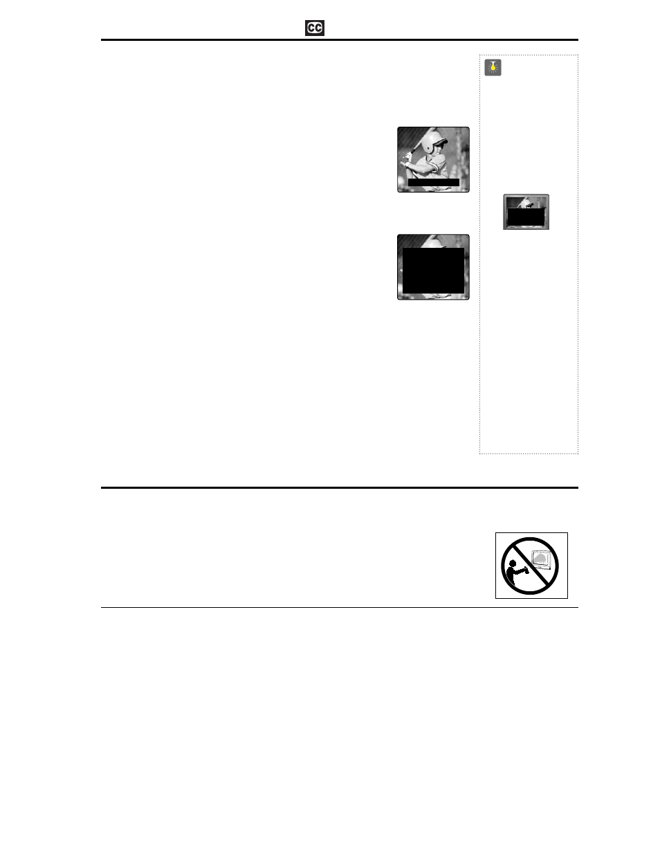 Transmisión captada, Cuidados y limpieza, Closed-caption) | Consejos rápidos | Sanyo DS35224 User Manual | Page 40 / 64