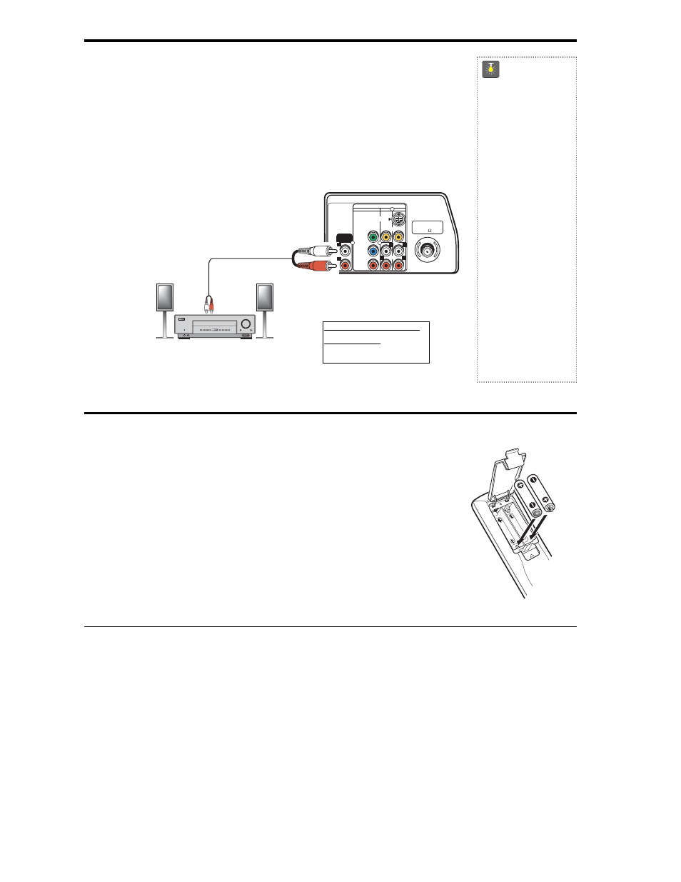 Conseils, Installation des piles (2 aa, non fournies), Remarques | Vérifiez si les piles sont bien installées | Sanyo DS35224 User Manual | Page 51 / 64