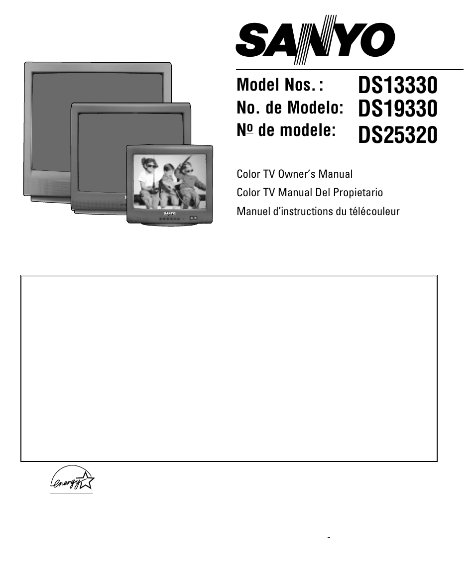 Sanyo DS13330 User Manual | 40 pages