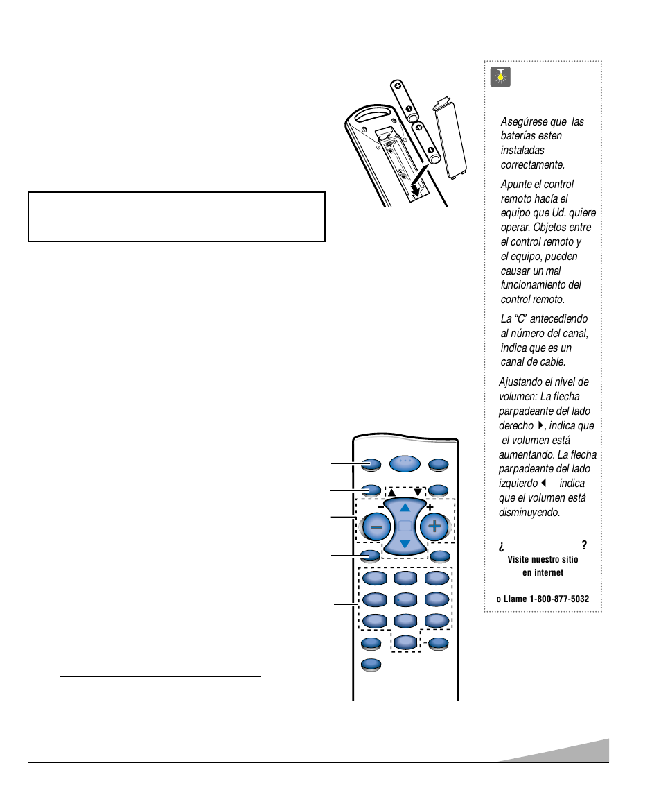 Control remoto, Consejos rápidos | Sanyo DS13330 User Manual | Page 19 / 40