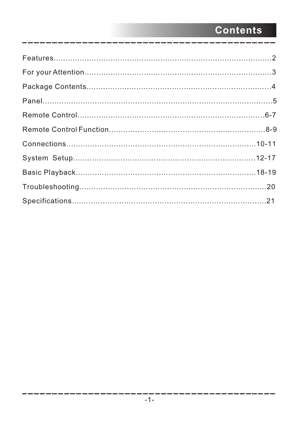 Sanyo DVD-DX517 User Manual | Page 2 / 23